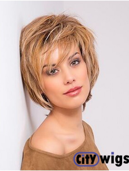 Copper Wig Bob Style Monofilament Wig Human Hair Wig Chin Length