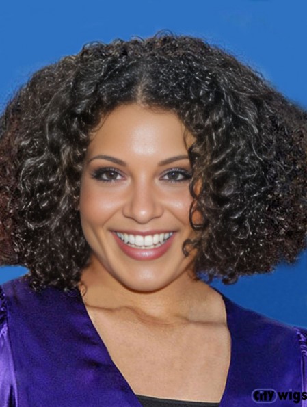 Black African Hairstyles Kinky Style Black Color Chin Length