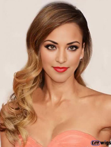 Wavy Lace Front Without Bangs Long Brown Best  Wigs