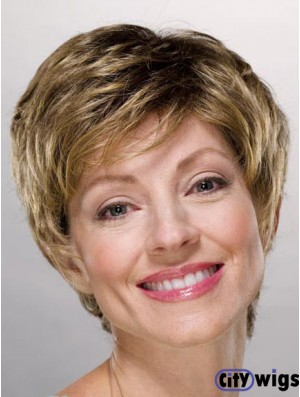 Ladies Wigs Cheap Synthetic With Capless Boycuts Short Length