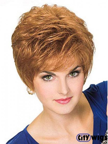 Boycuts Wigs Blonde Hair 100% Hand Tied Good Quality