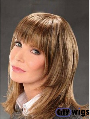 Shoulder Length Straight Bobs Lace Front Brown Exquisite 14 inch  Wigs