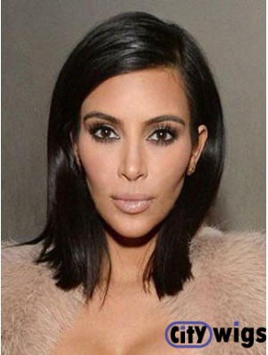 Shoulder Length Black Wig  Wig UK Fashion Celebrity Wig