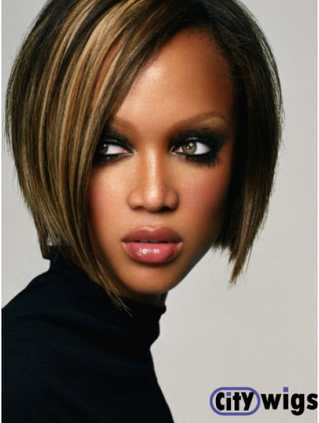 Ombre/2 Tone Straight Bobs Lace Front 10 inch Fashion Tyra Banks Wigs