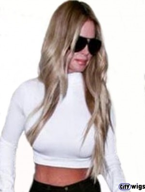 Synthetic Brown 24 inch Without Bangs Wavy Long Lace Front  Wigs