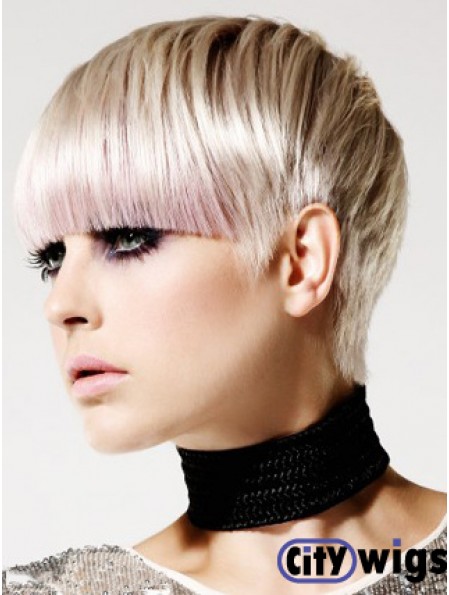 Boycuts Wig Trendy Short Wig For Women Capless Wig