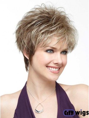 Boycuts Cropped Blonde UK Wigs Online
