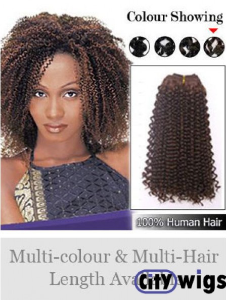 Curly Remy Human Hair Auburn Affordable Weft Extensions