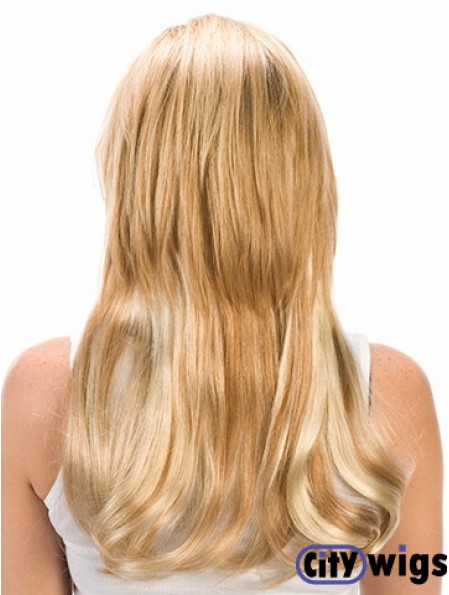 Fashion Black Straight Remy Human Hair Clip In Hair Extensions
